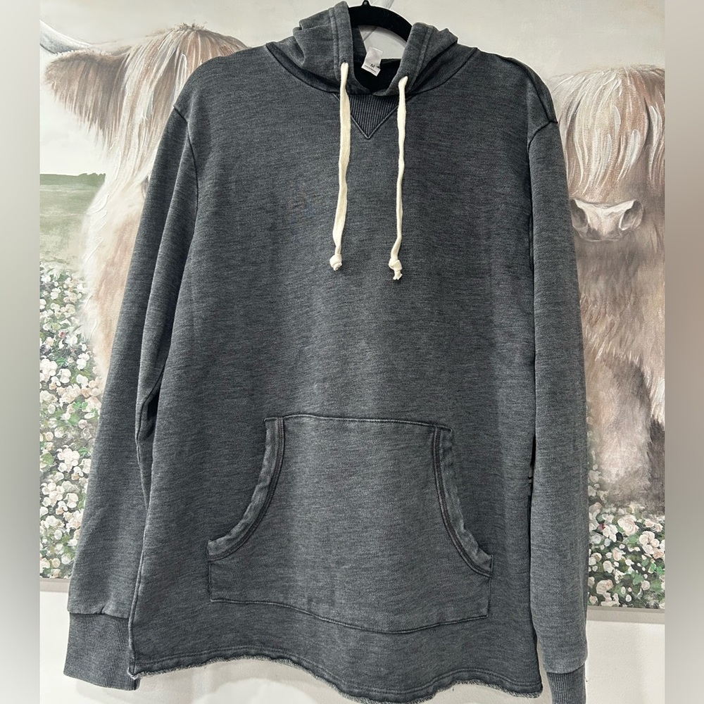 Alternative Apparel Distressed Pullover Hoodie
